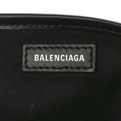 Balenciaga Cotton Canvas Calfskin Navy Cabas XS Black 7 of 10