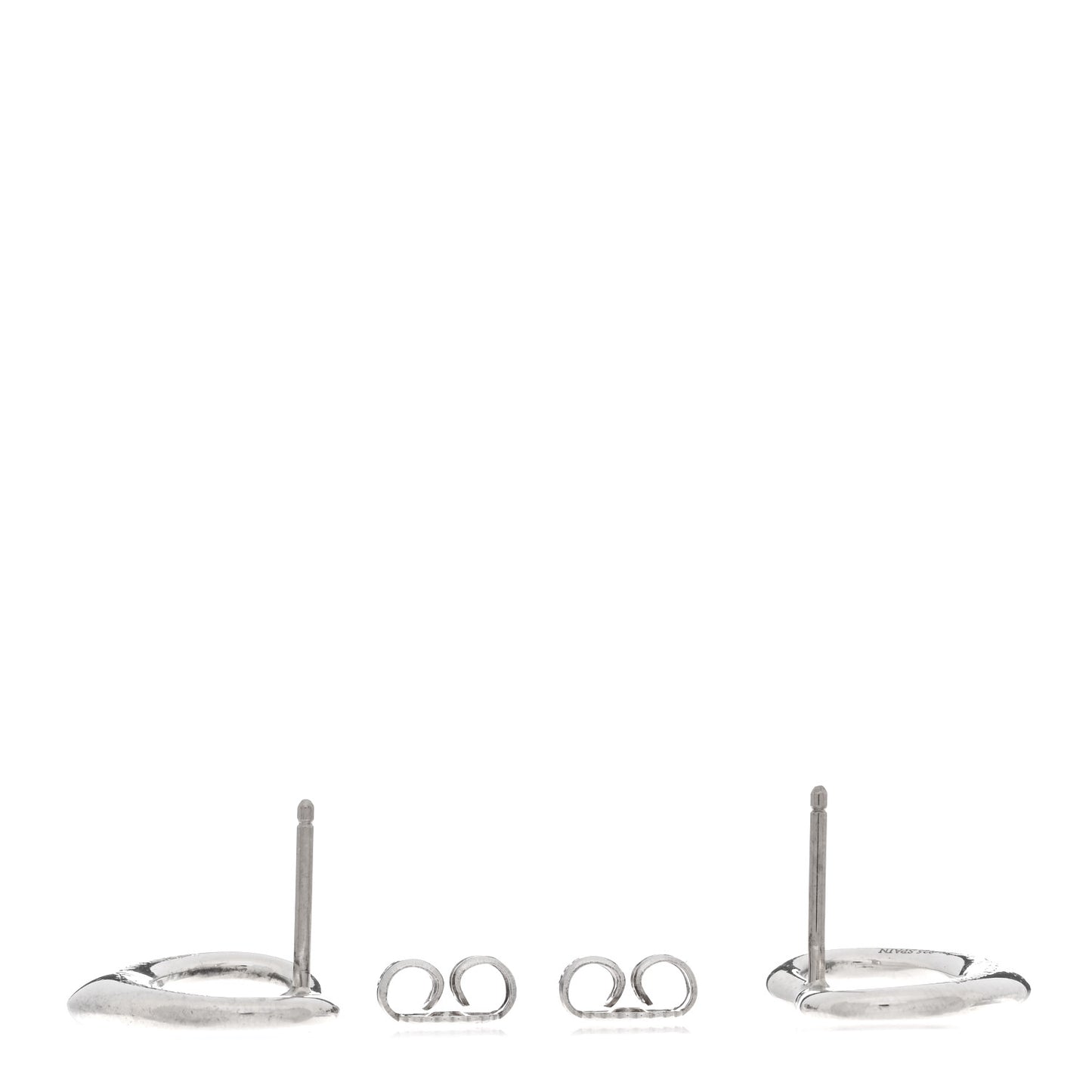 Sterling Silver 16mm Elsa Peretti Open Heart Earrings