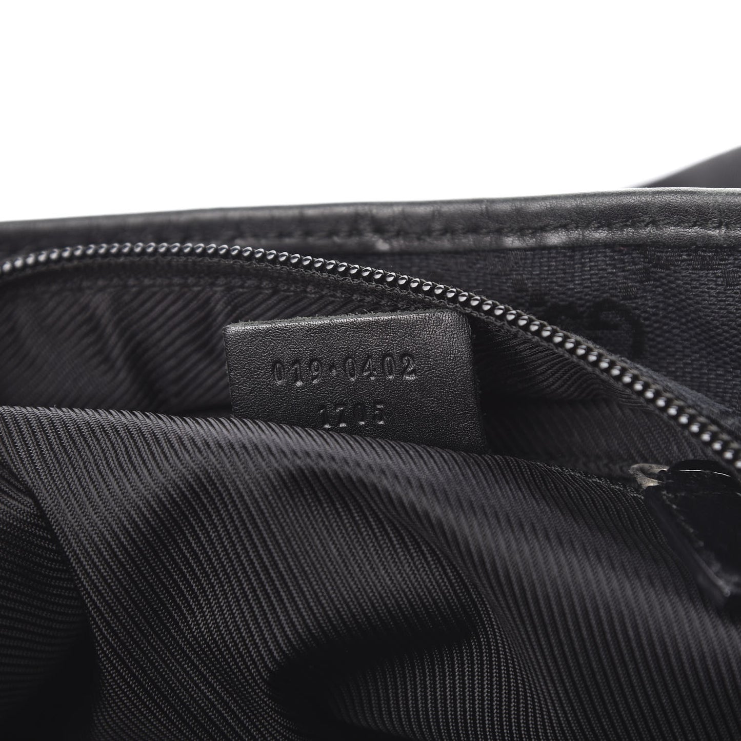 Nylon Calfskin Large Tote Black