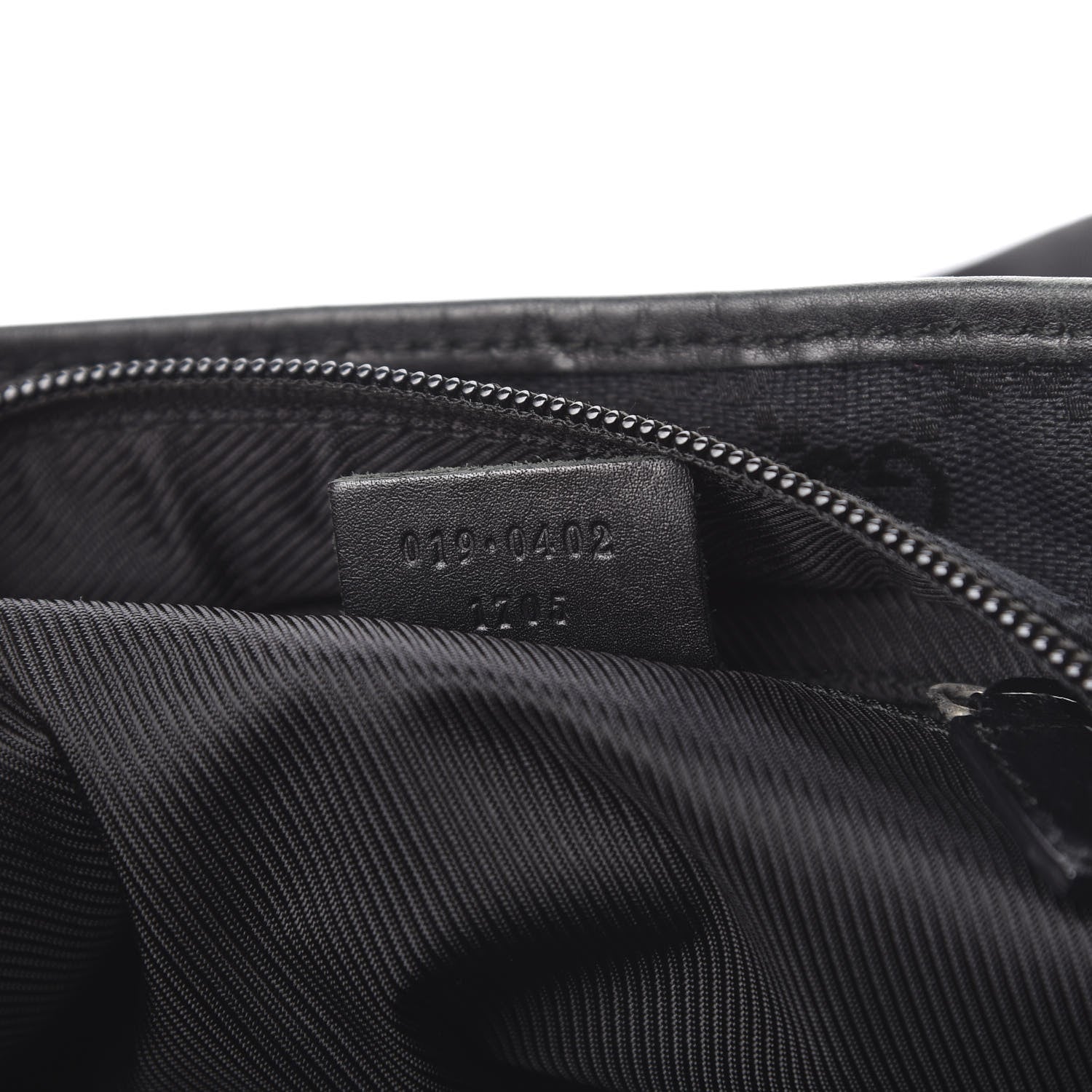 Gucci Nylon Calfskin Large Tote Black 7 of 12