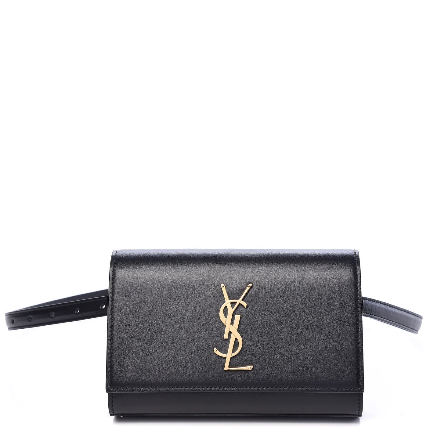 Smooth Calfskin Monogram Kate Belt Bag Black