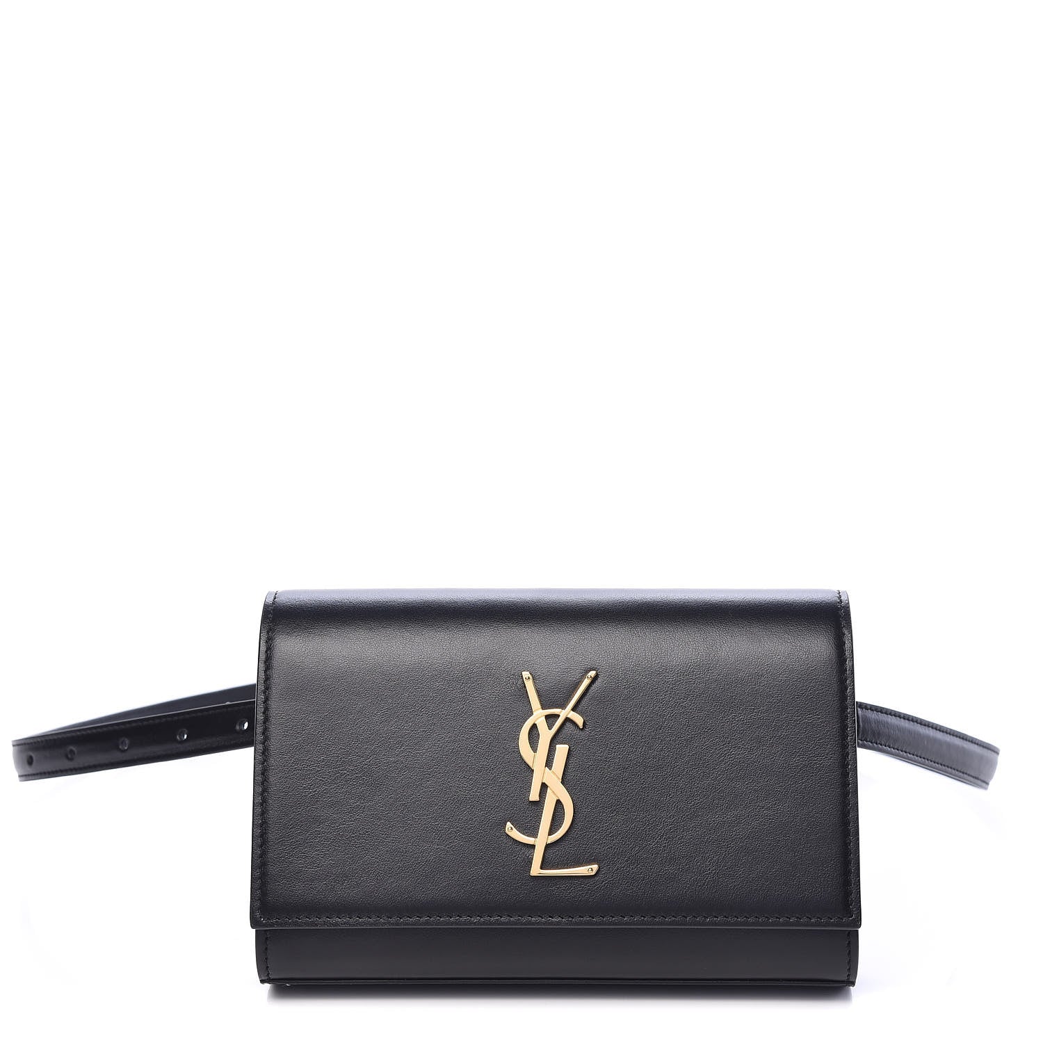 Saint Laurent Smooth Calfskin Monogram Kate Belt Bag Black 2 of 9