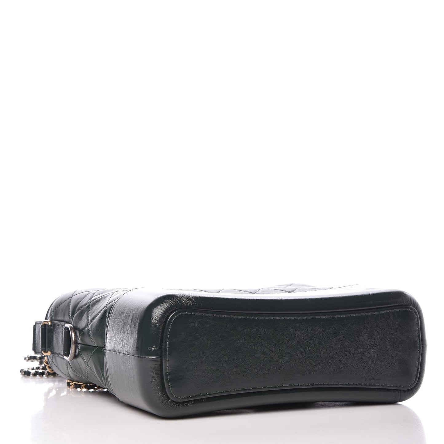 Aged Calfskin Quilted Medium Gabrielle Hobo Green