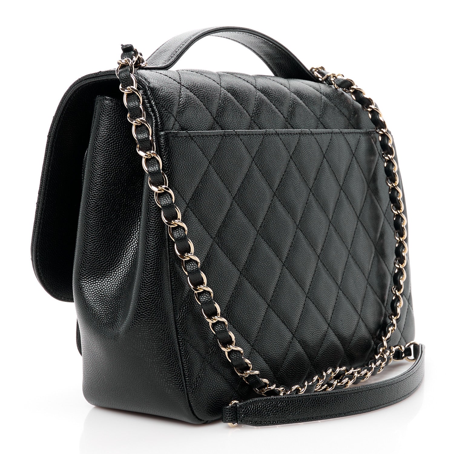 Chanel Caviar Quilted Large Business Affinity Flap Black 3 of 12