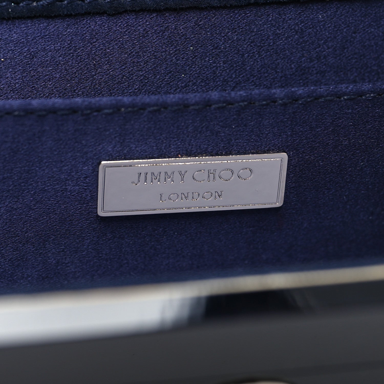Jimmy Choo Acrylic Crystal Pearl Crystal Sweetie Clutch Navy 6 of 11