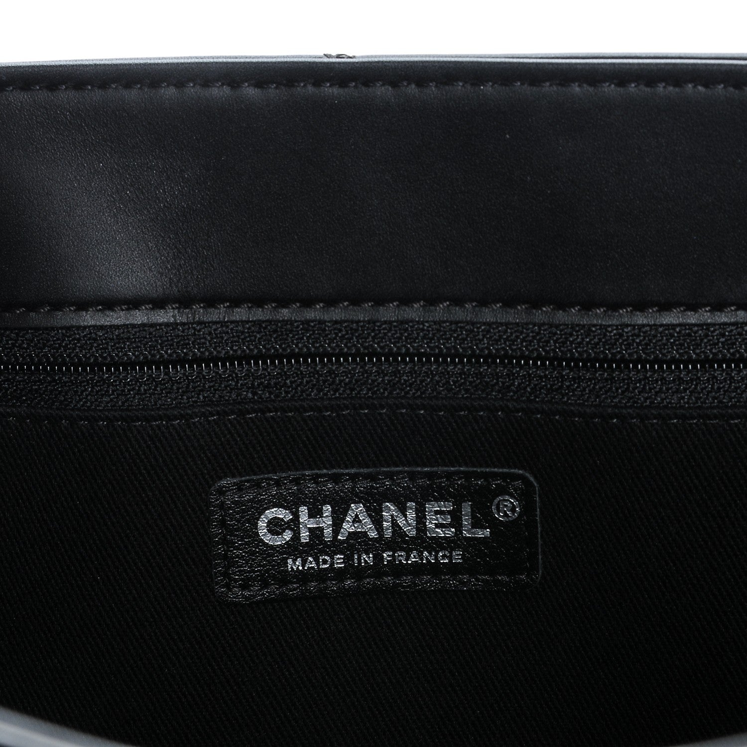 Chanel Calfskin Double Stitch Large Hamptons Flap Bag Black 6 of 8