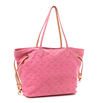 Louis Vuitton Monogram Denim Neverfull MM Rose 2 of 11