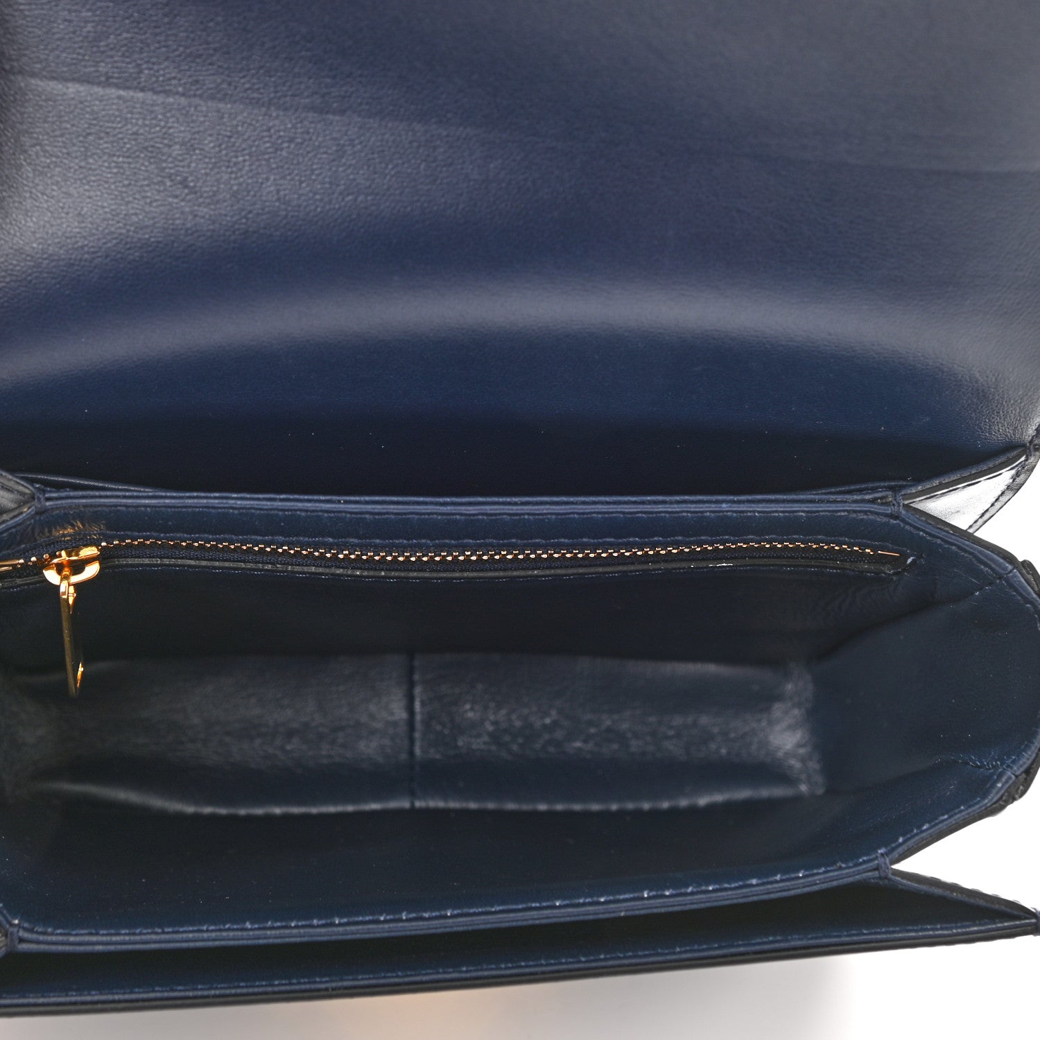 Celine Shiny Calfskin Small Triomphe Dark Blue 5 of 10