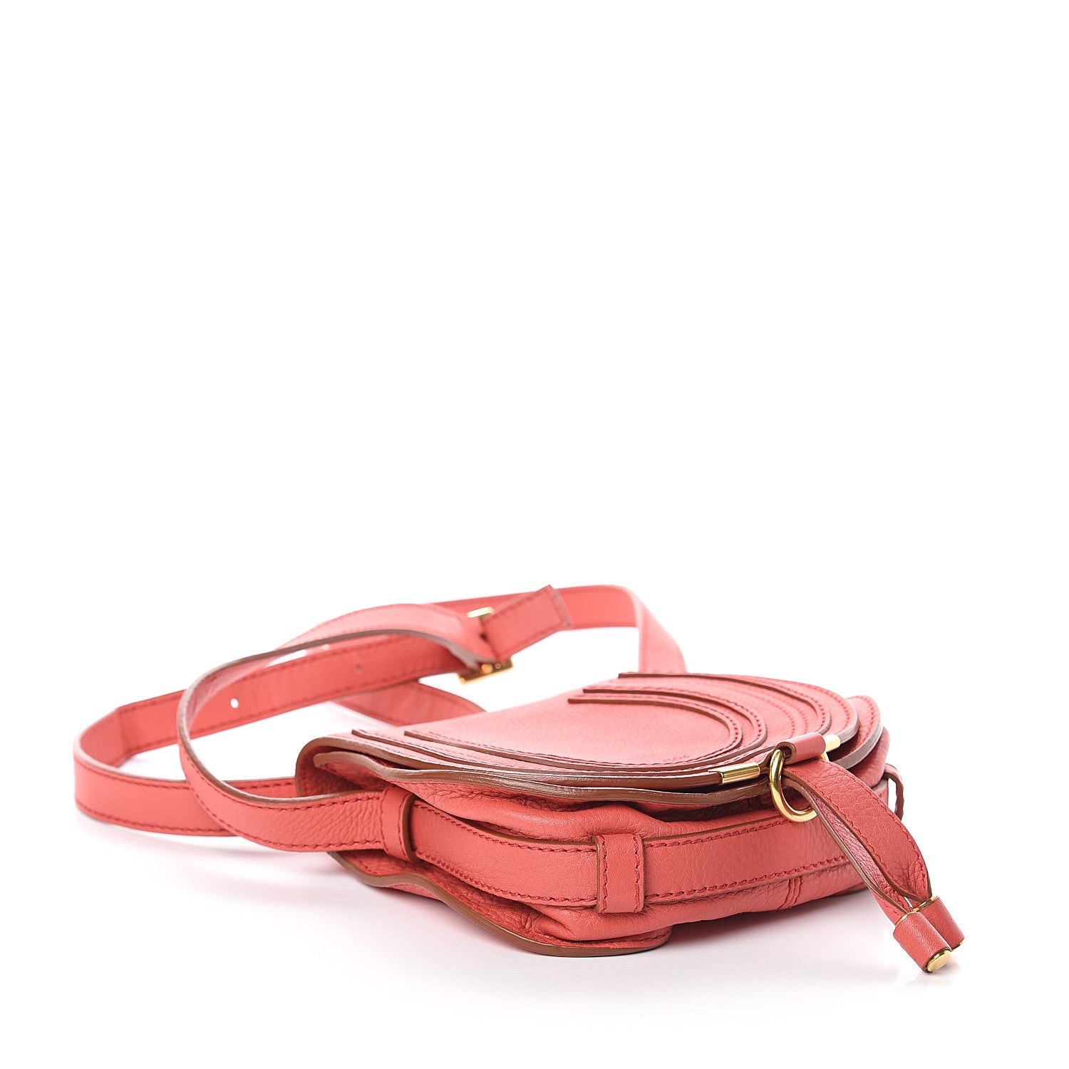 Chloe Calfskin Mini Marcie Round Crossbody Bag Paradise Pink 3 of 7
