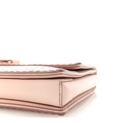 Salvatore Ferragamo Perforated Calfskin Ginny Bow Crossbody Bag Light Pink 9 of 9