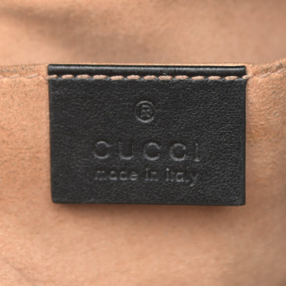 Gucci Calfskin Matelasse Small GG Marmont Chain Shoulder Bag Black 6 of 13