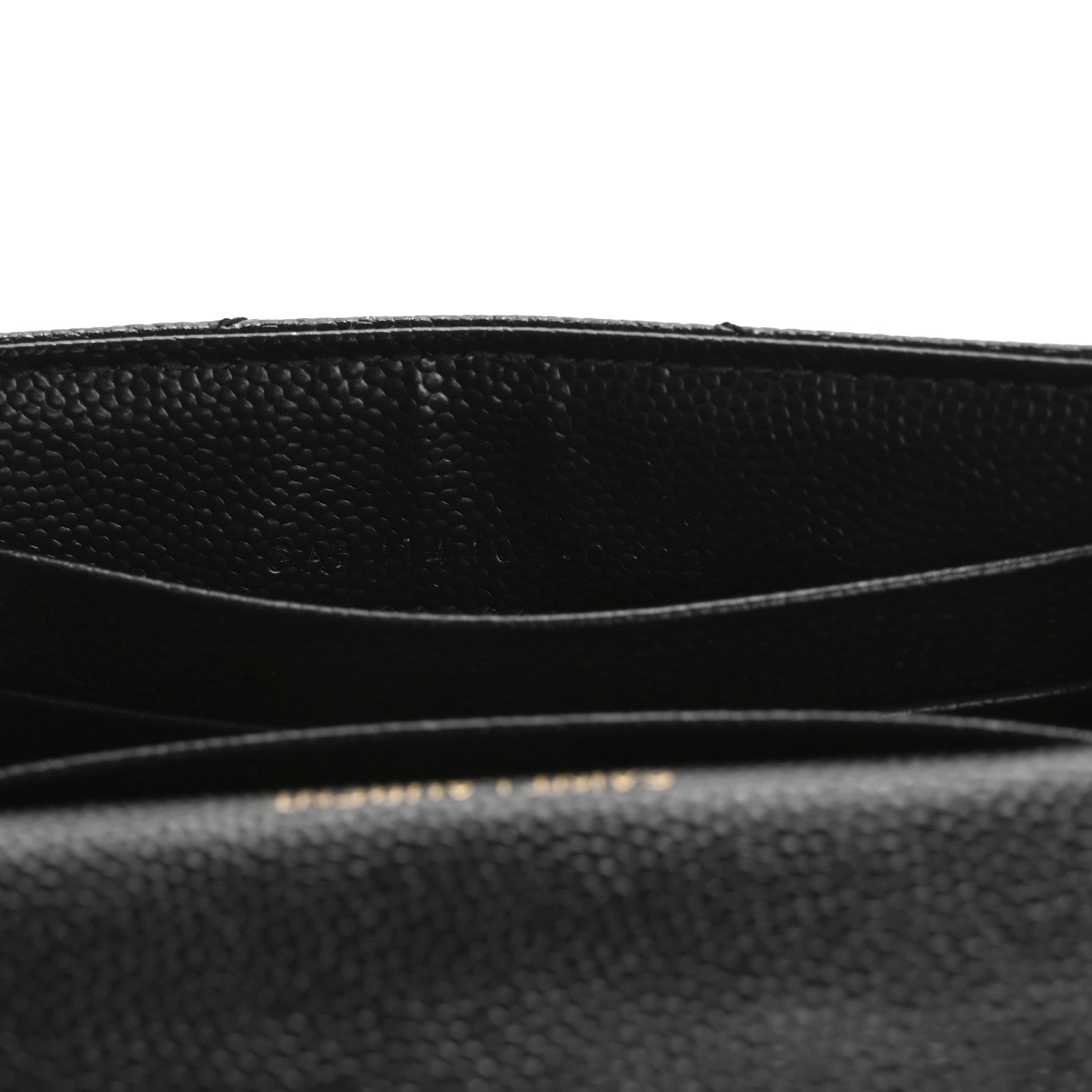 Saint Laurent Grain De Poudre Matelasse Chevron Small Monogram Envelope Wallet Black 7 of 10