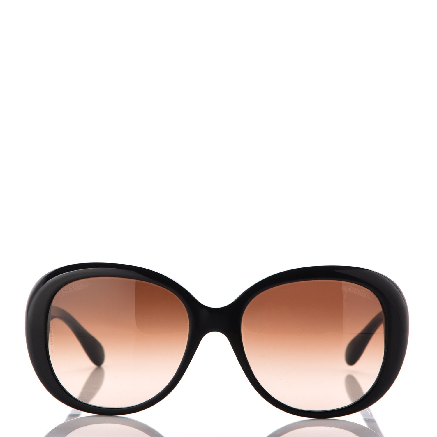 Chanel Signature Oval Sunglasses 5312 Black 2 of 9