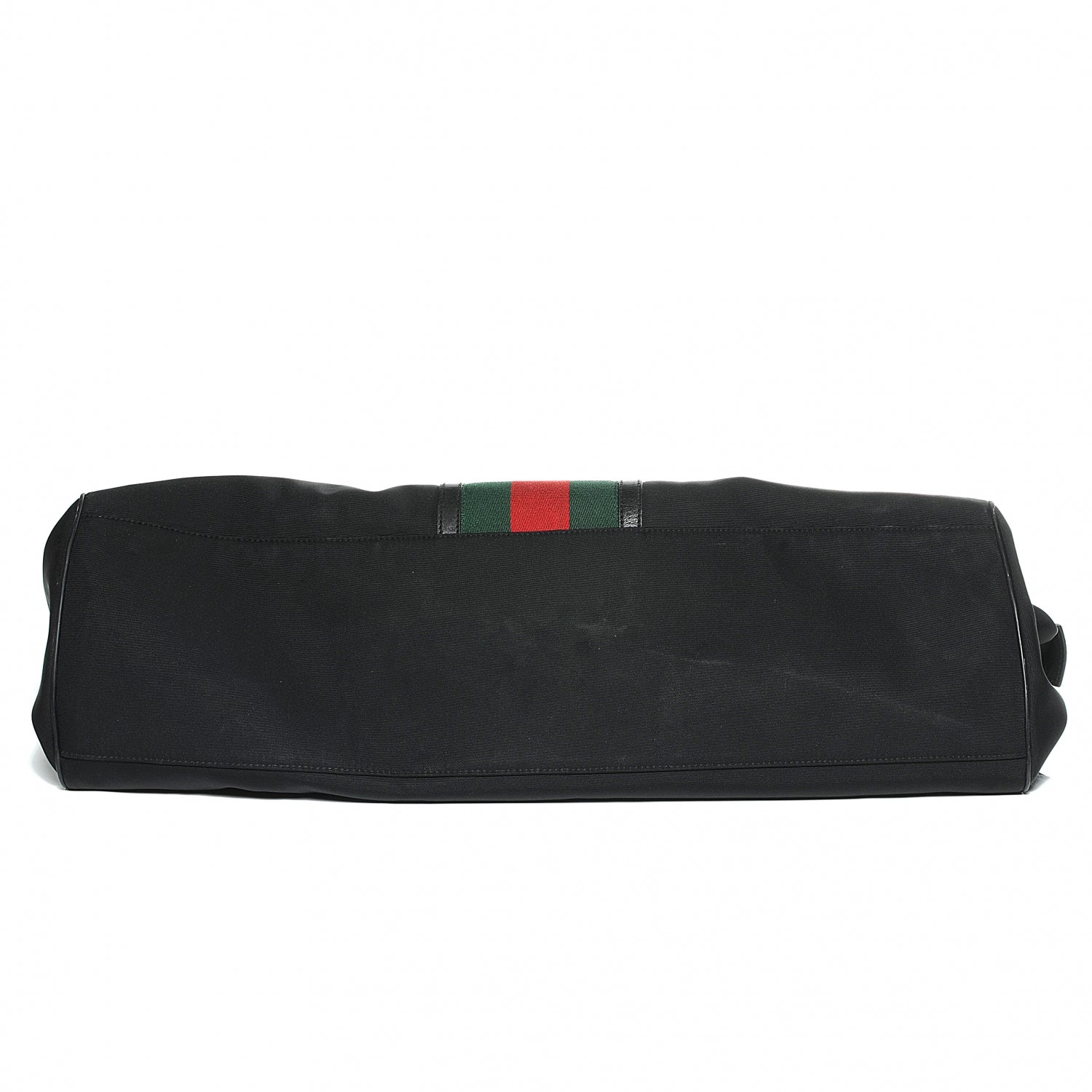 Gucci Canvas Large Parana Web Duffle Bag Black 11 of 11