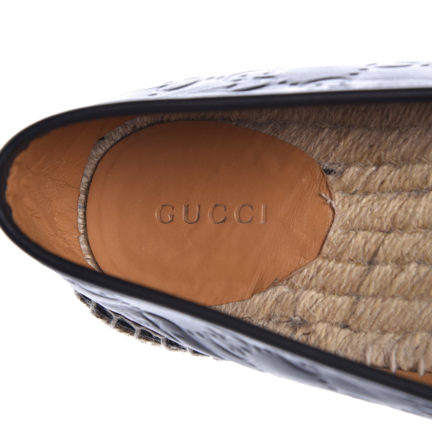 Guccissima Signature Espadrilles 41.5 Black