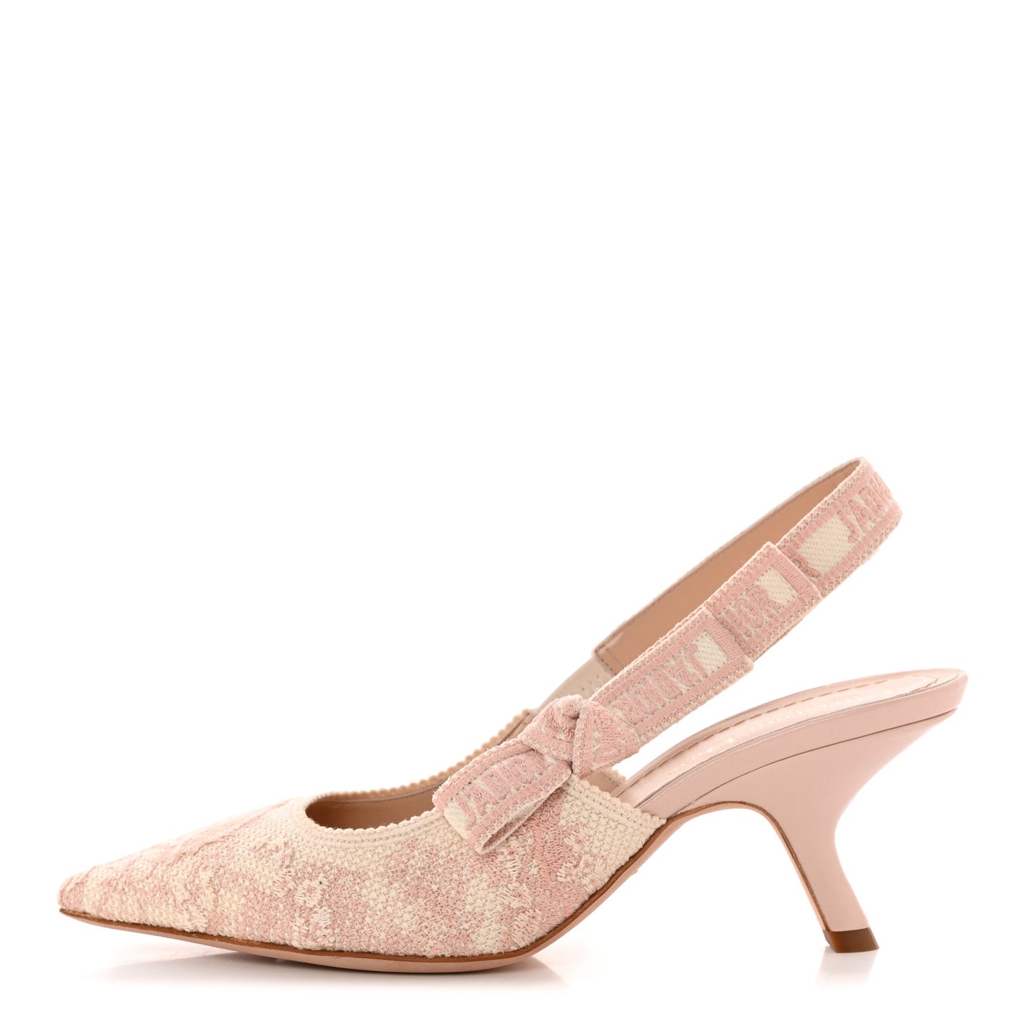 Cotton Ribbon Toile De Jouy J'Adior Slingback 65mm Pumps 37 Rose Des Vents