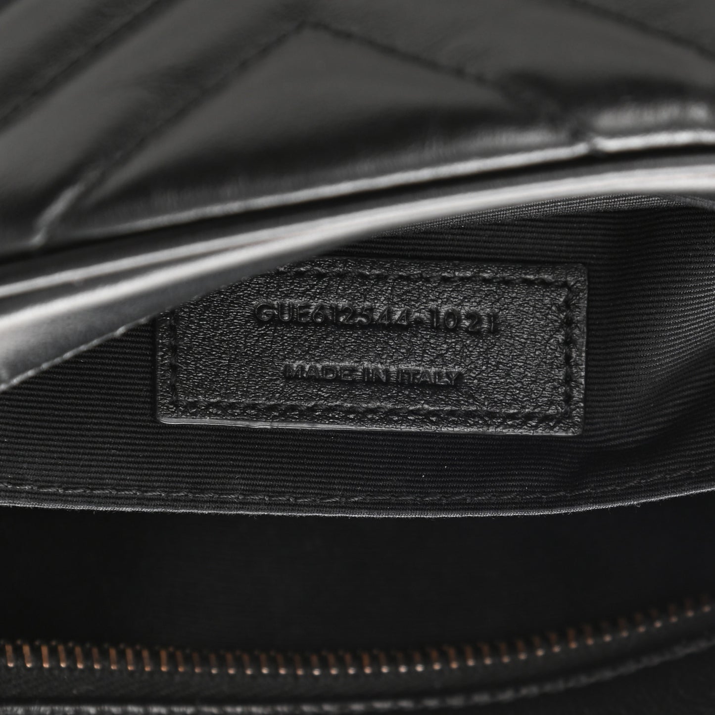 Calfskin Matelasse Monogram Lou Camera Bag Black