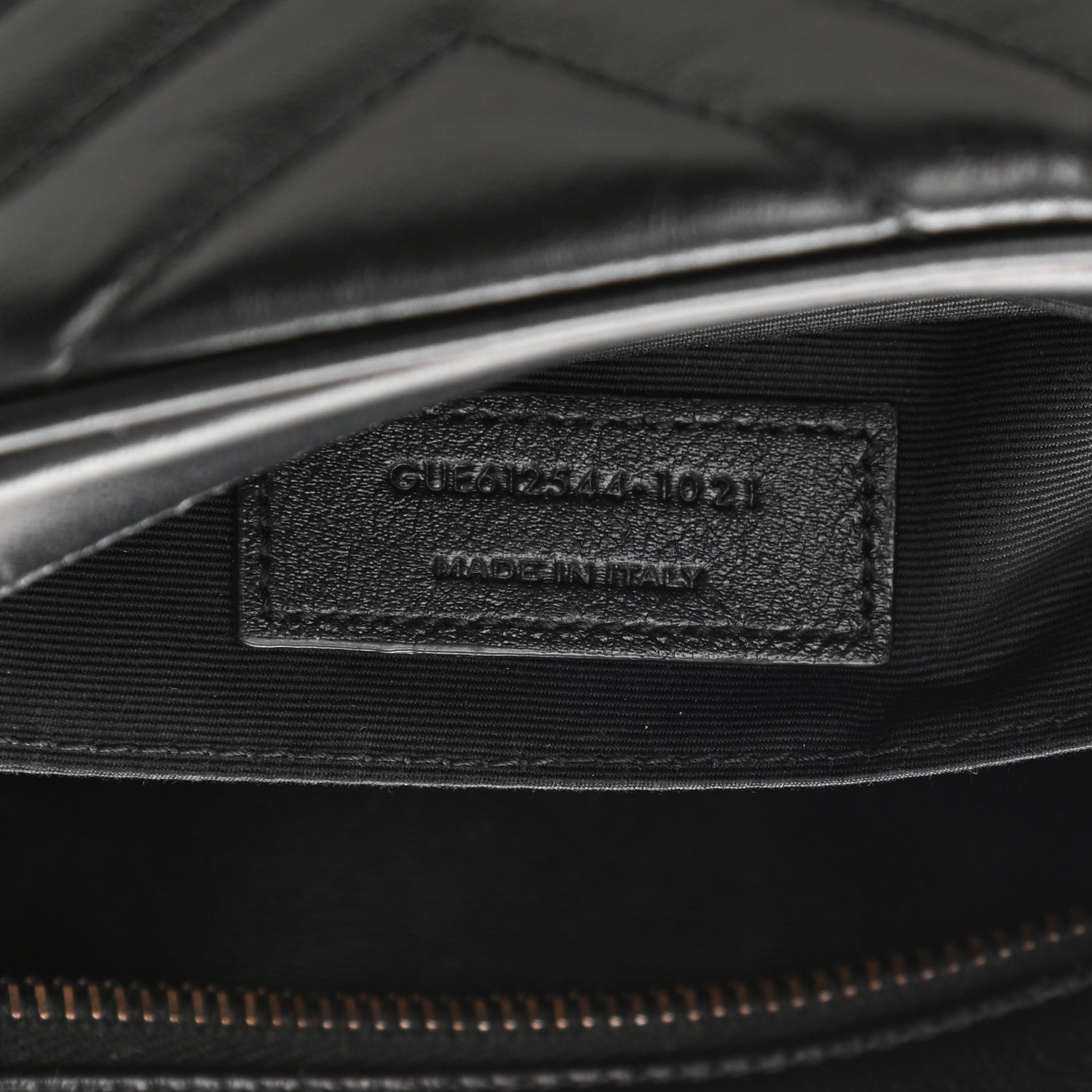 Saint Laurent Calfskin Matelasse Monogram Lou Camera Bag Black 6 of 11