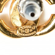 Chanel CC Earrings Gold 4 of 10