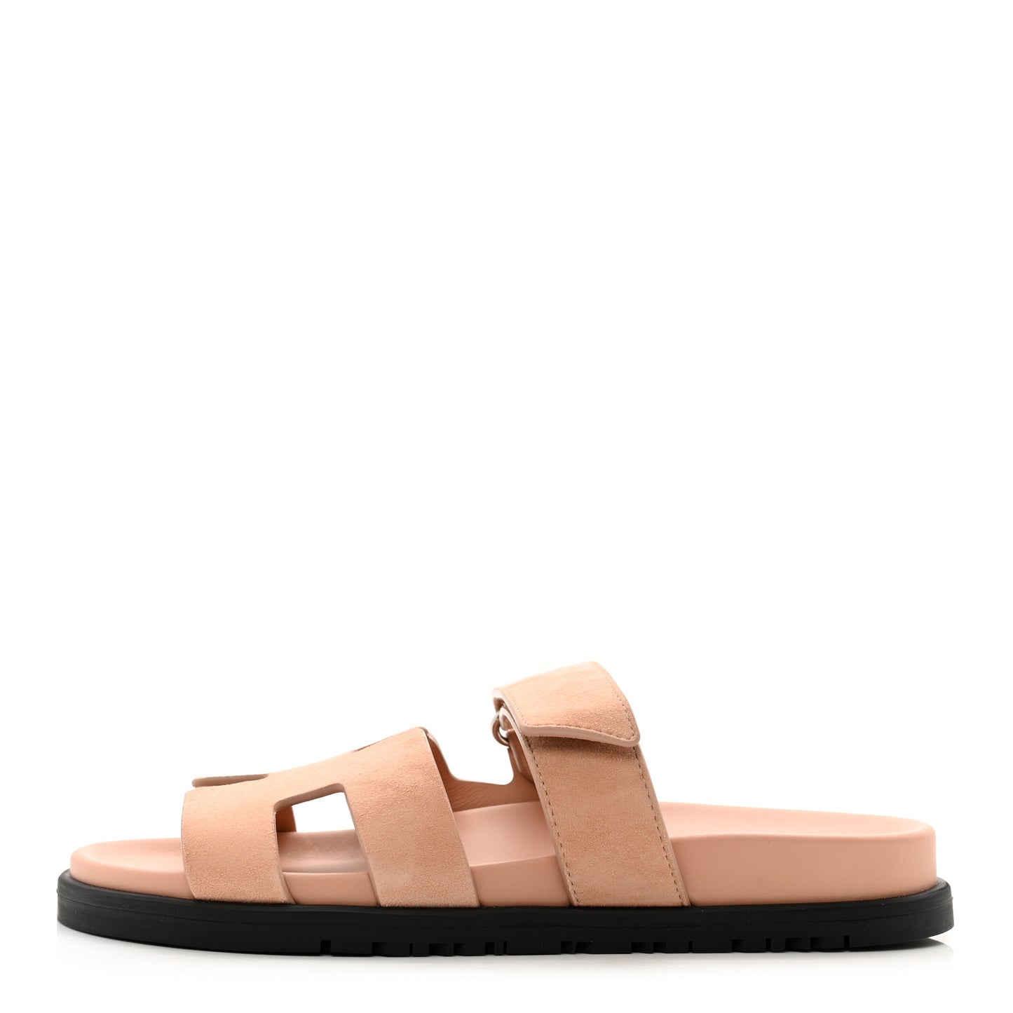 Suede Goatskin Womens Chypre Sandals 36 Nude