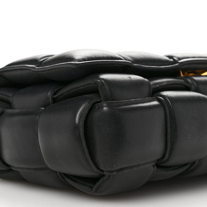 Bottega Veneta Lambskin Maxi Intreccio Padded Chain Cassette Crossbody Bag Black 8 of 11