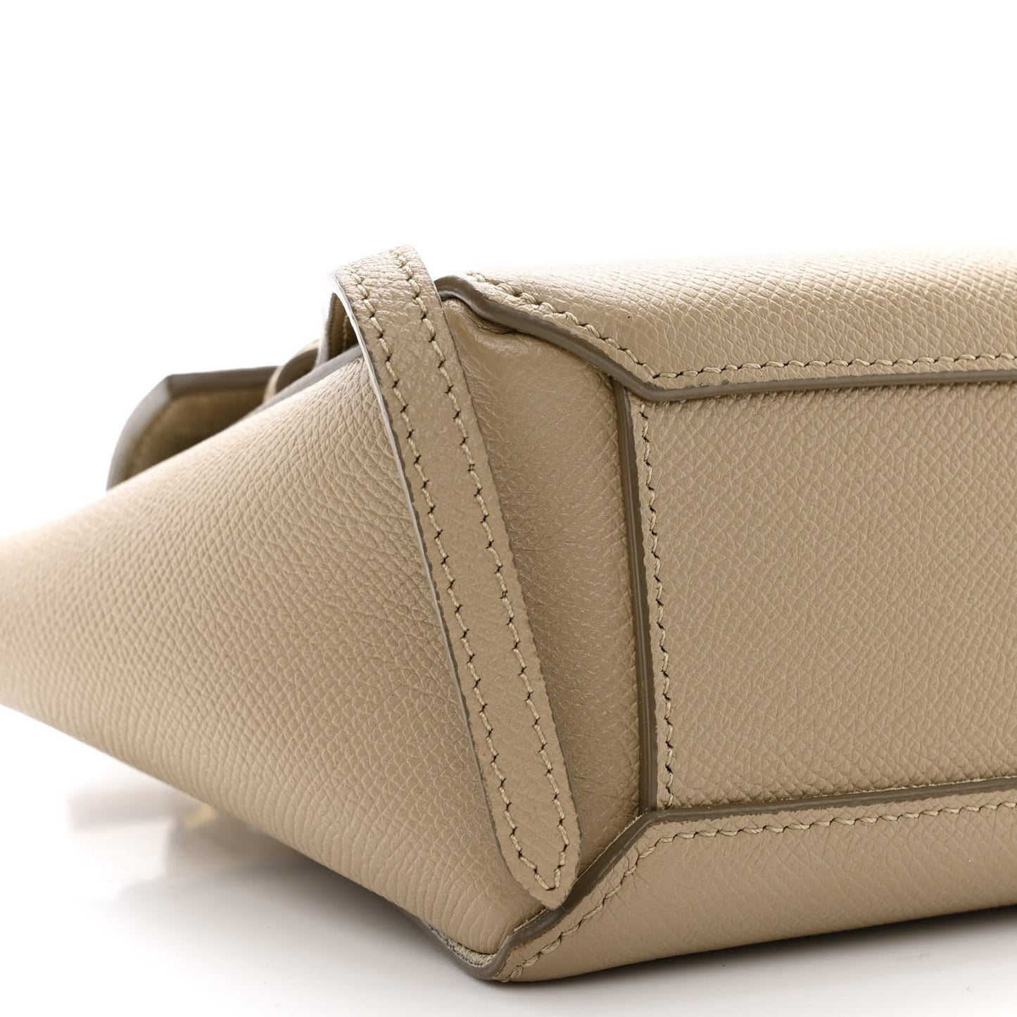 Grained Calfskin Pico Belt Bag Light Taupe