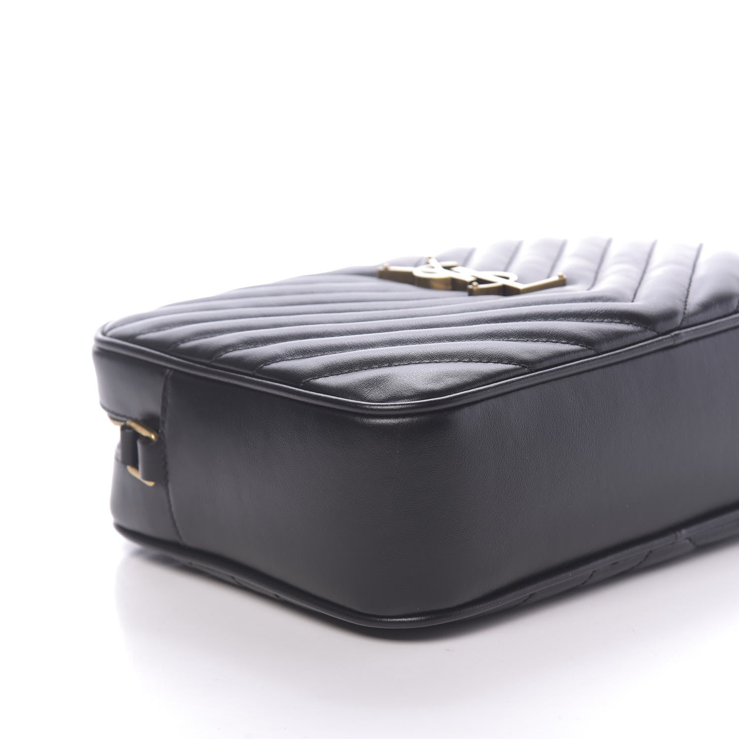 Saint Laurent Calfskin Matelasse Monogram Lou Camera Bag Black 7 of 9