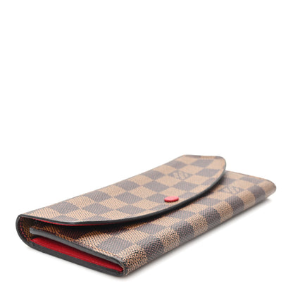Louis Vuitton Damier Ebene Emilie Wallet Red 4 of 7