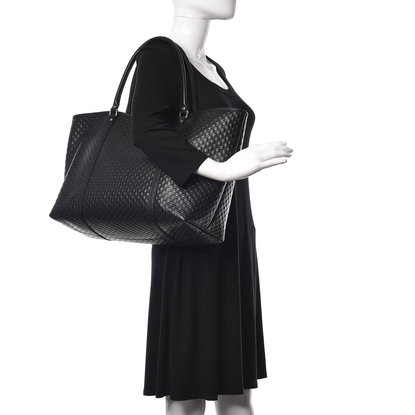 Microguccissima Large Joy Tote Black