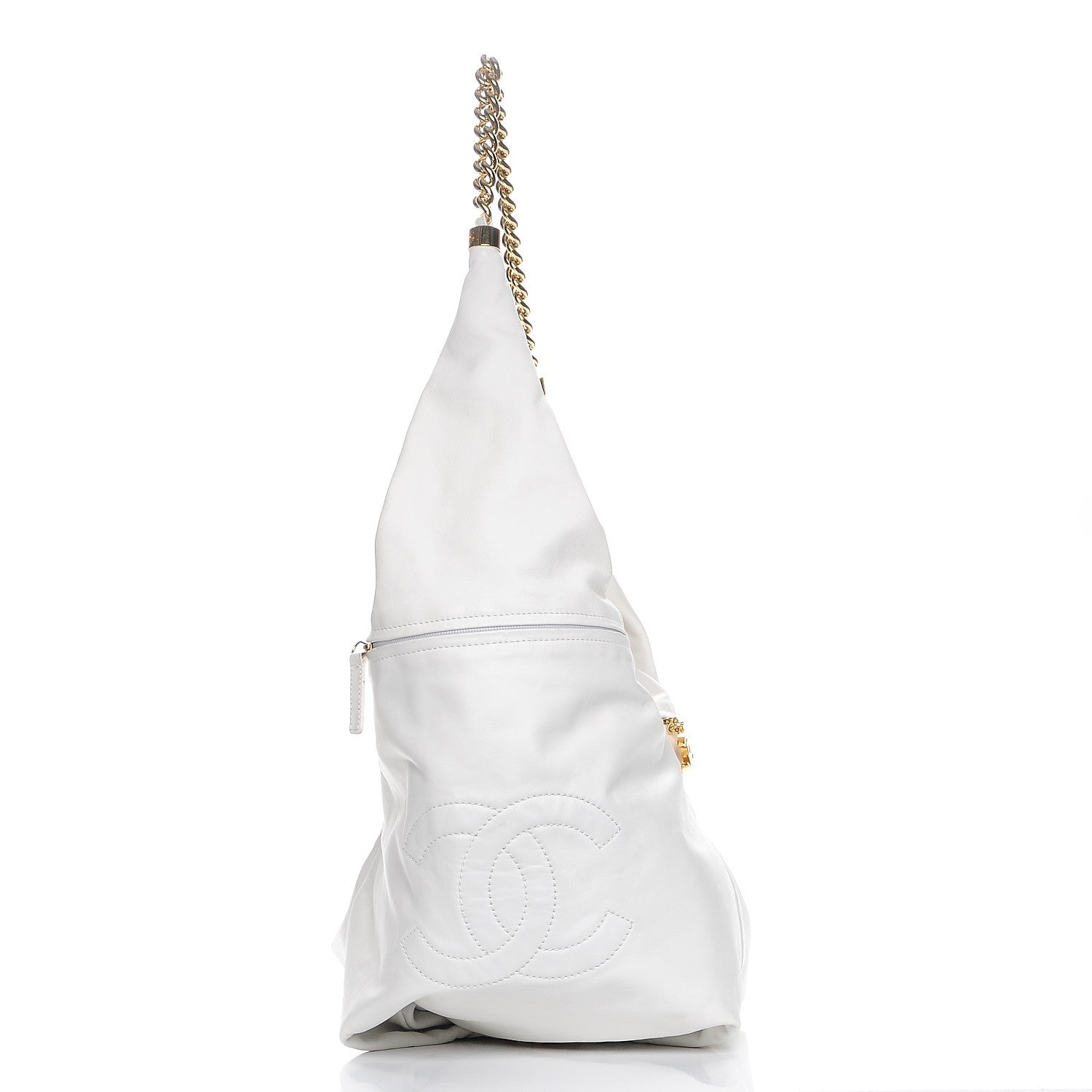 Chanel Calfskin Rodeo Drive Hobo White 5 of 9