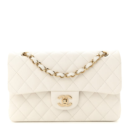 Chanel Caviar Quilted Small Double Flap White 1 of 11