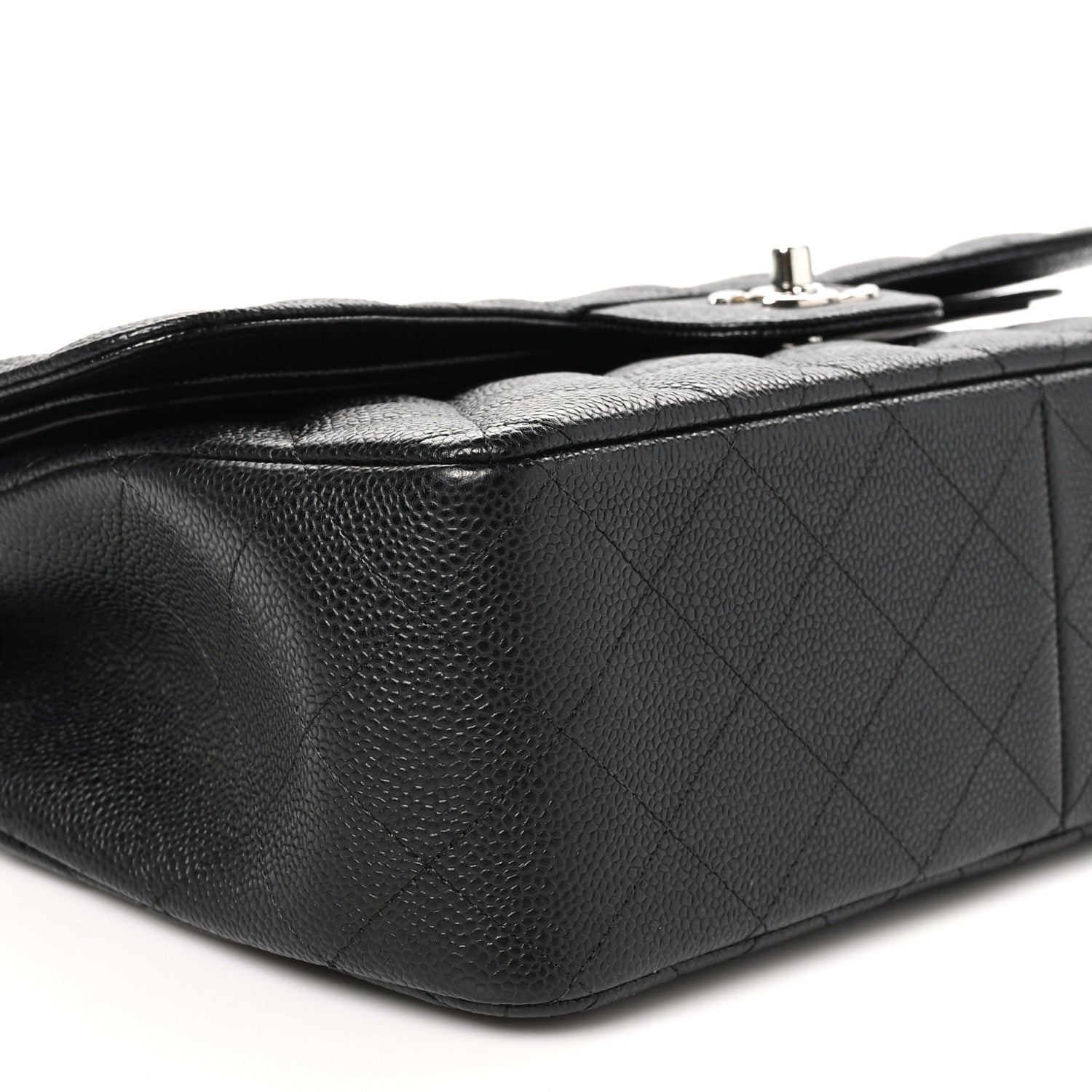 Chanel Caviar Quilted Jumbo Double Flap Black 9 of 10