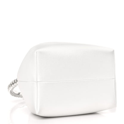 Jimmy Choo Satin Crystal Embellished Top Handle Bon Bon Bag Ivory 4 of 8