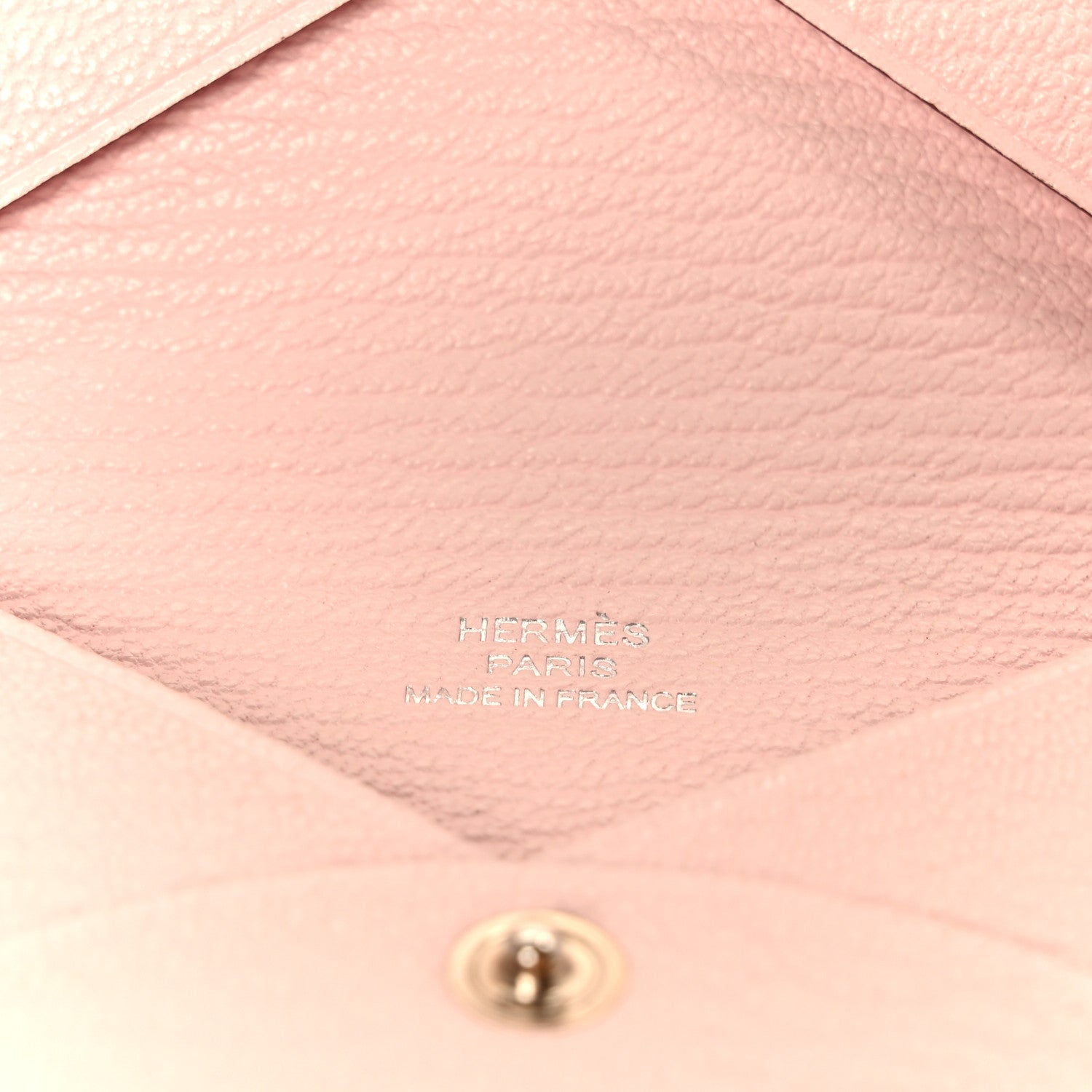 Hermes Chevre Mysore Calvi Card Case Mauve Pale 6 of 9