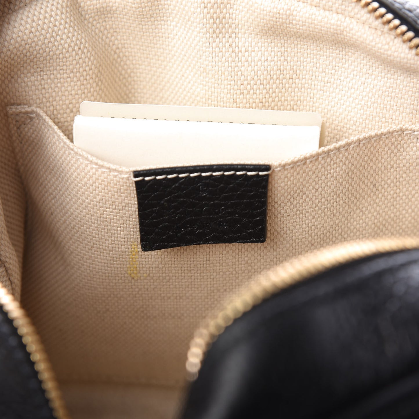 Pebbled Calfskin Small Soho Disco Bag Black