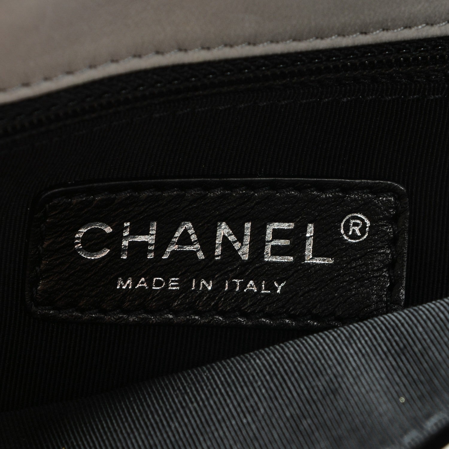 Chanel Calfskin Sequin Embellished Clutch Flap Grey Black 6 of 8