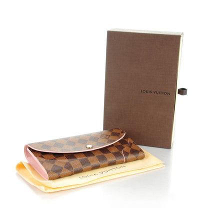 Louis Vuitton Damier Ebene Caissa Wallet Rose Ballerine 4 of 7