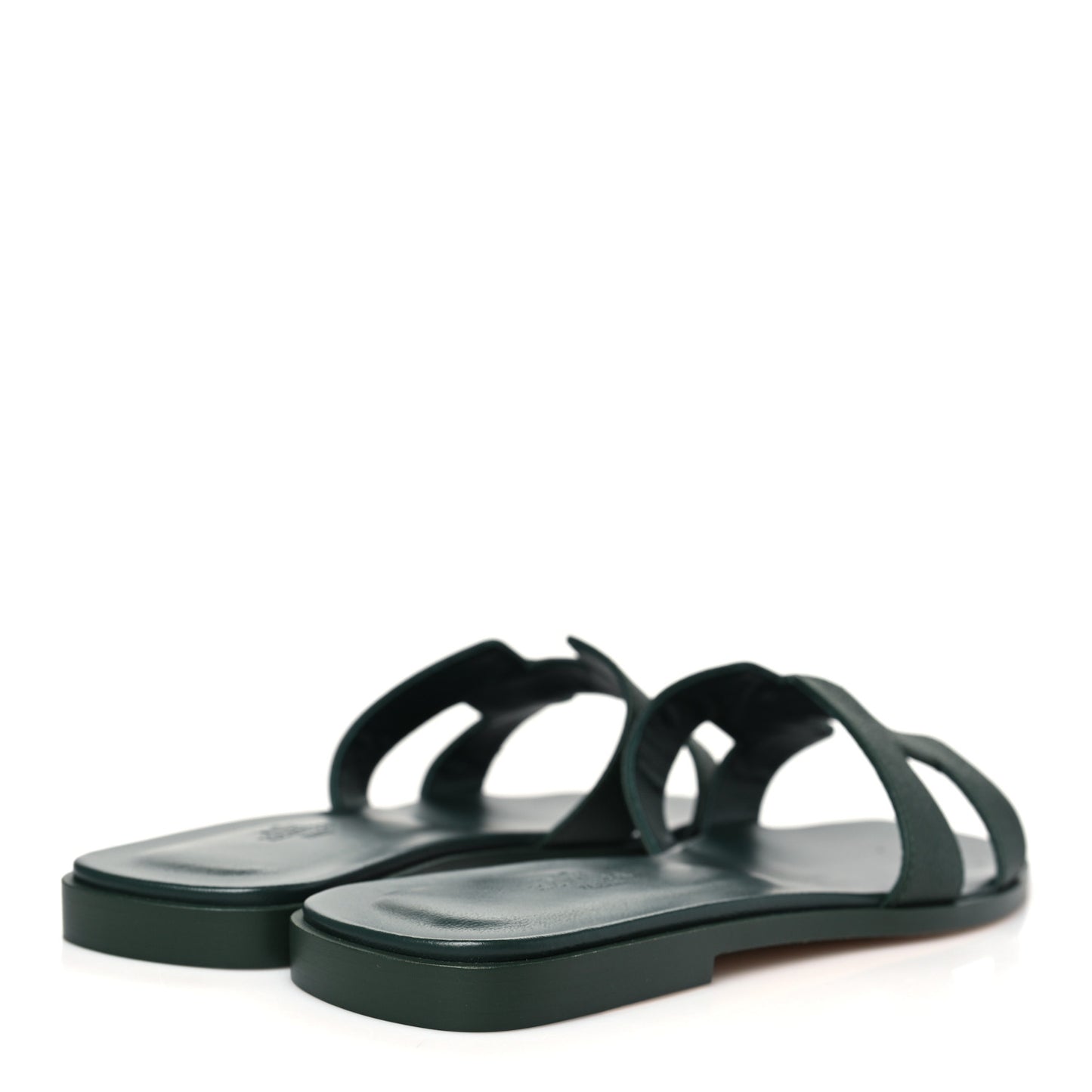 Calfskin Oran Sandals 40 Vert Viride