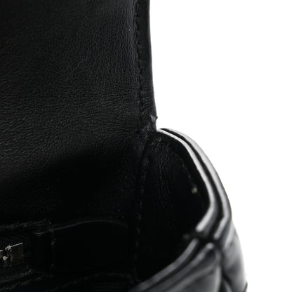 Prada Soft Calfskin Impunture Diagramme Medium Chain Flap Shoulder Bag Black 11 of 12