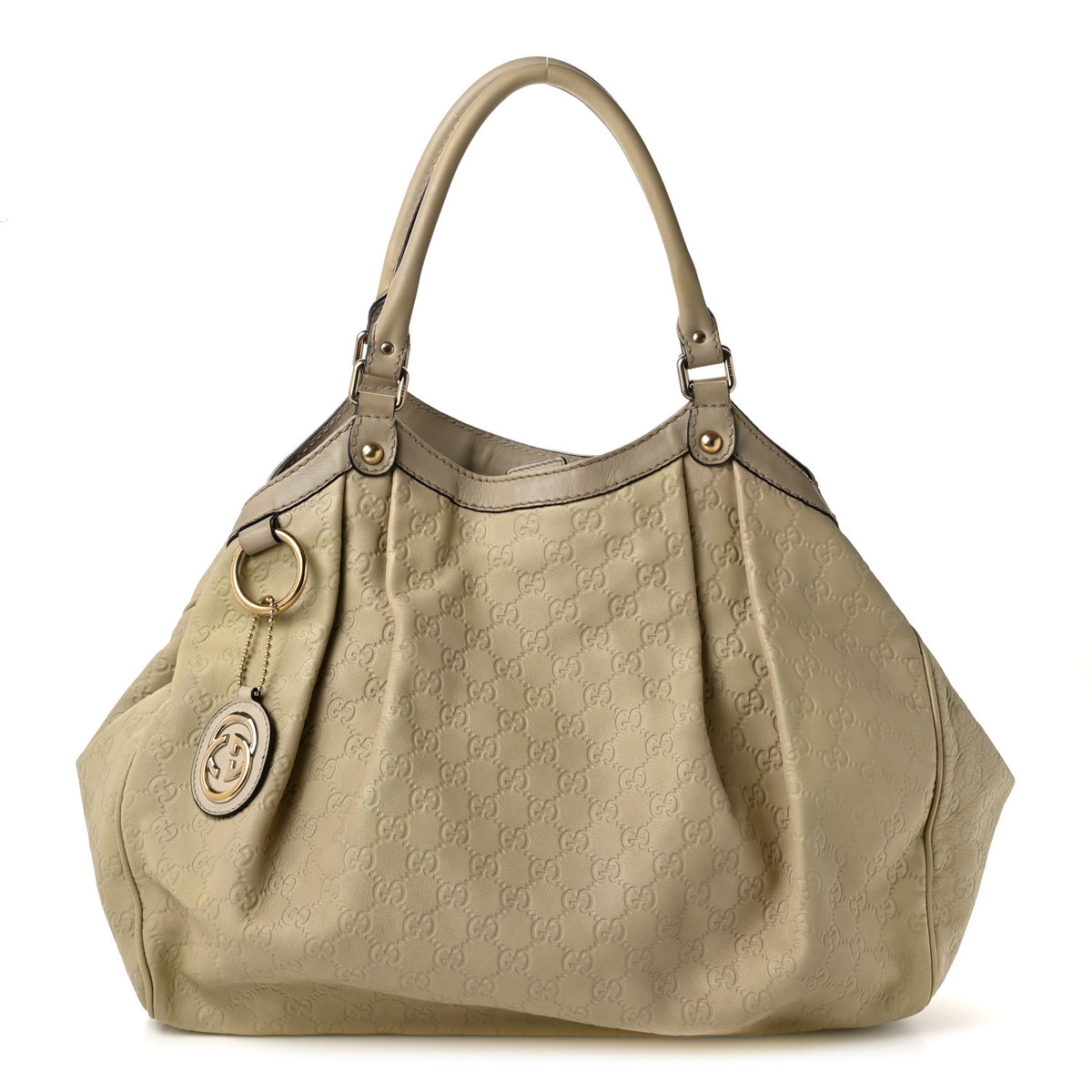 Gucci Guccissima Large Sukey Tote Mystic White 1 of 10