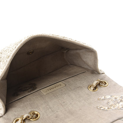 Chanel Raffia Crochet Medium Flap Bag Beige 5 of 10