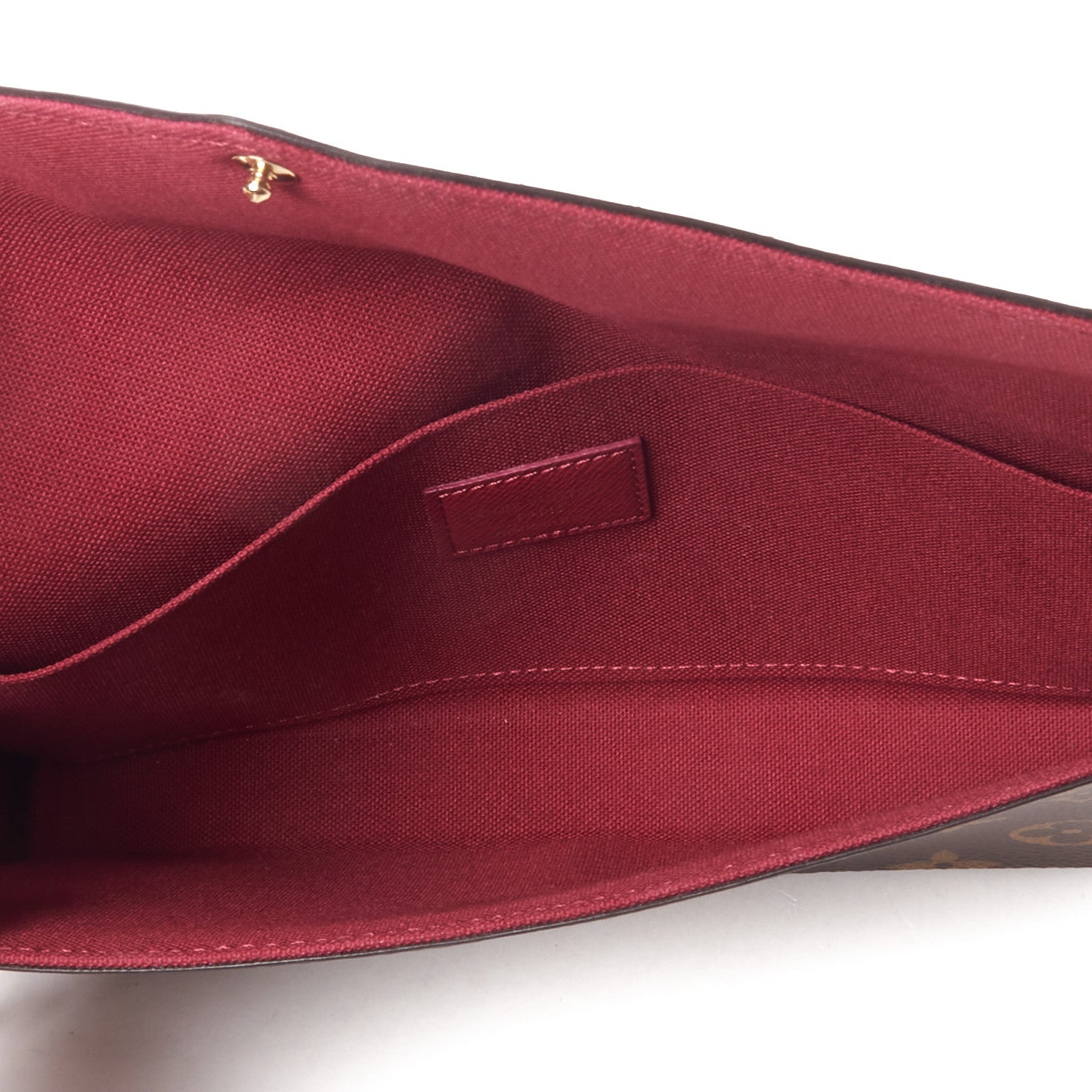 Louis Vuitton Monogram Pochette Felicie Chain Wallet Fuchsia 8 of 9