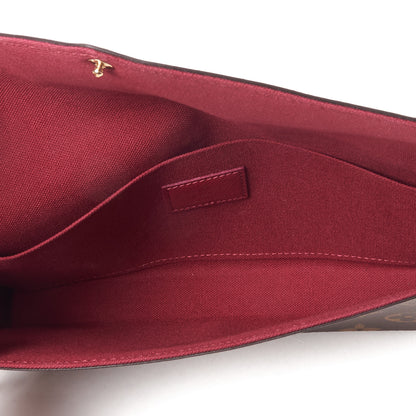Louis Vuitton Monogram Pochette Felicie Chain Wallet Fuchsia 8 of 9