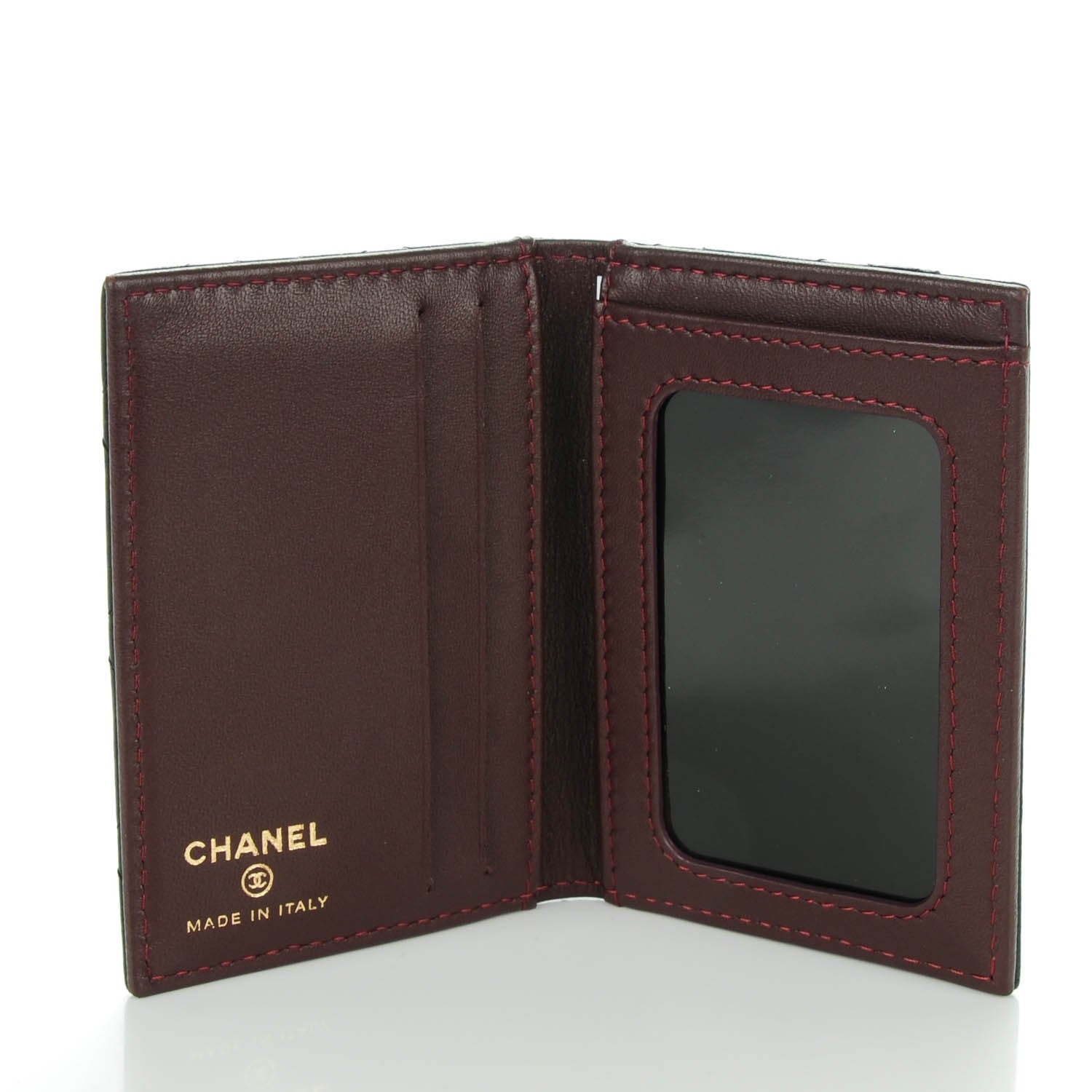 Chanel Lambskin Quilted Card Holder Wallet Black 5 of 7
