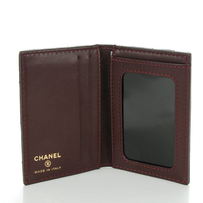 Chanel Lambskin Quilted Card Holder Wallet Black 5 of 7