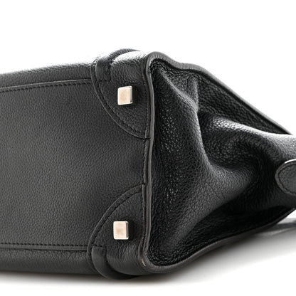 Celine Drummed Calfskin Micro Luggage Black Black 9 of 11