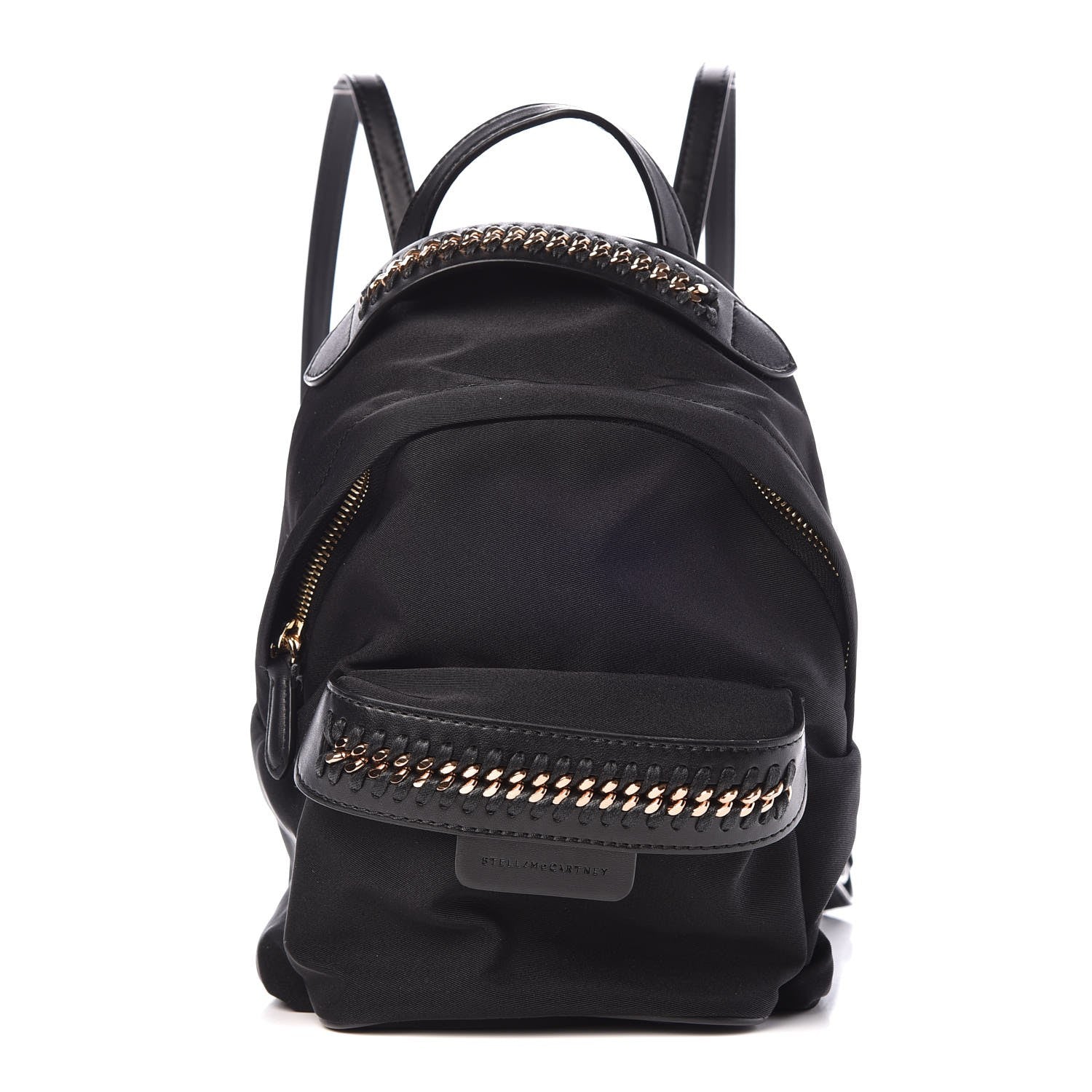 Stella McCartney Nylon Eco Alter Nappa Mini Falabella GO Backpack Black 1 of 7