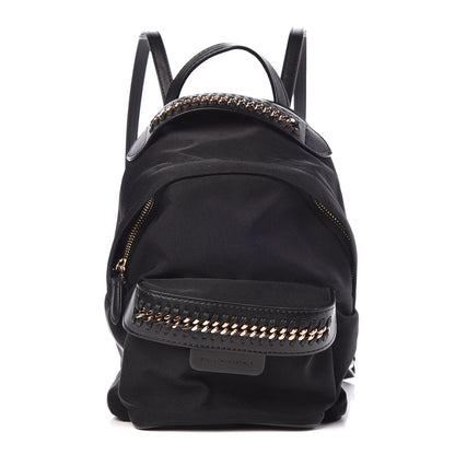 Stella McCartney Nylon Eco Alter Nappa Mini Falabella GO Backpack Black 1 of 7