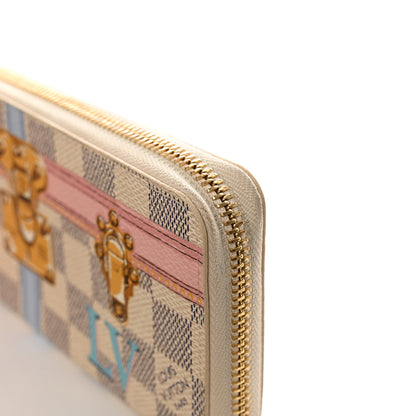 Louis Vuitton Damier Azur Summer Trunks Clemence Wallet 10 of 10