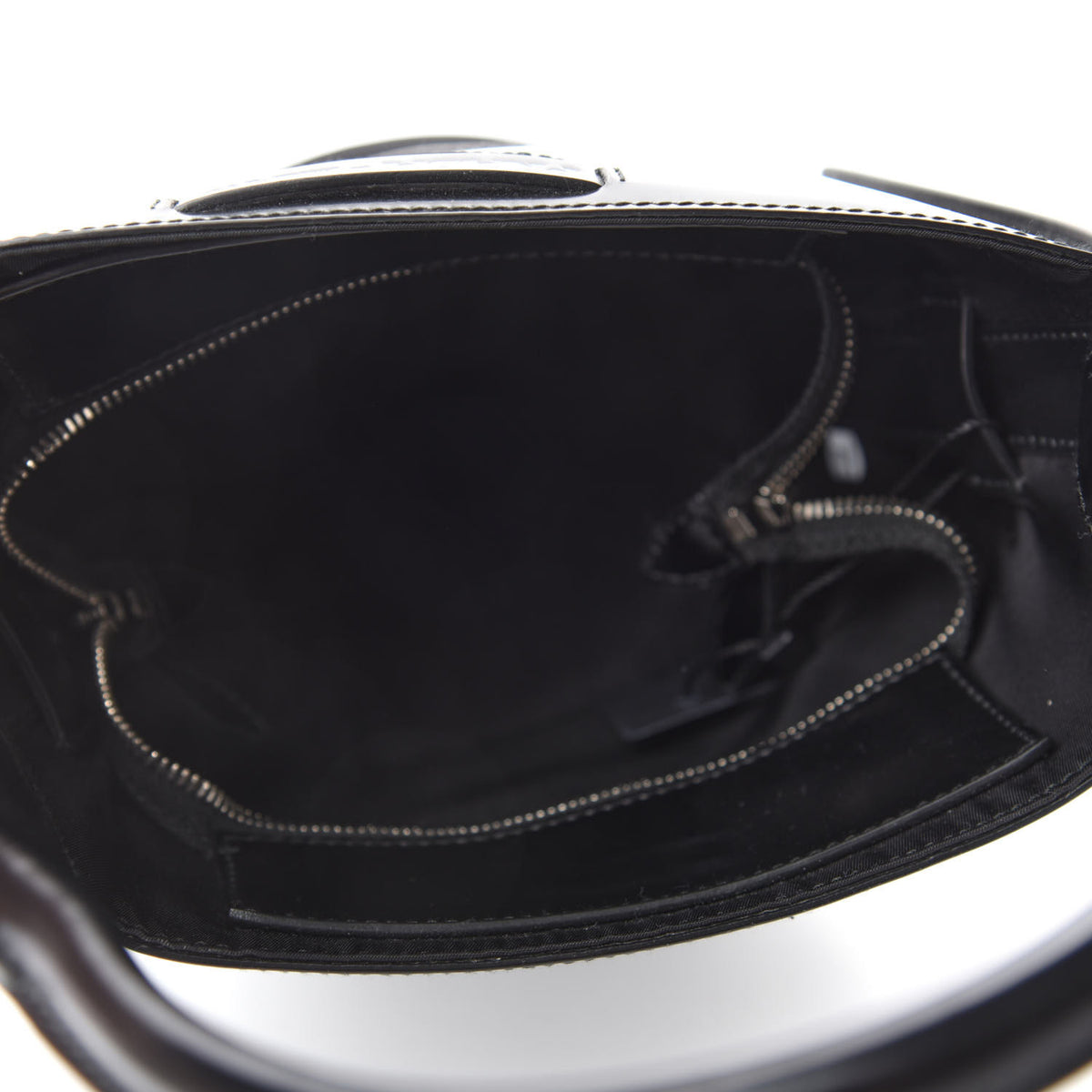Prada Tessuto Spazzolato Ouverture Bucket Bag Black 5 of 12